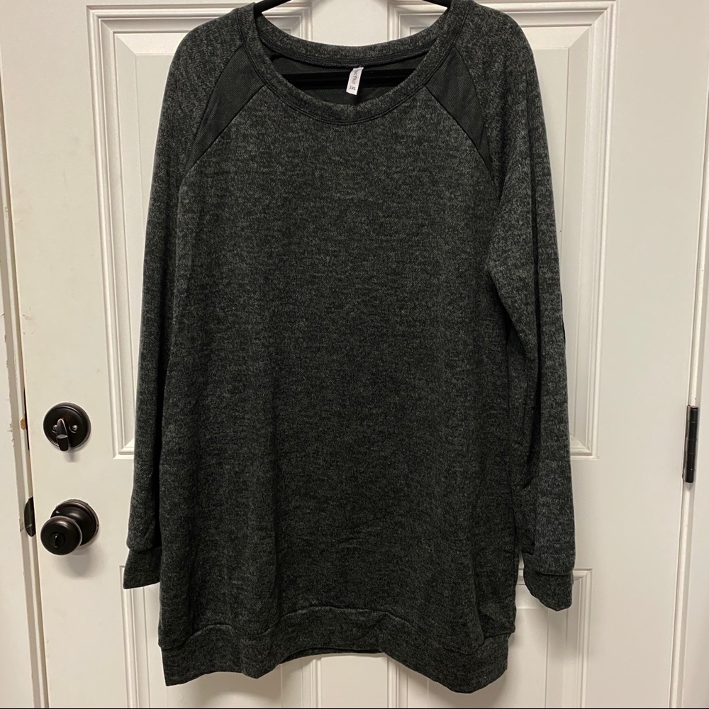 Charcoal Grey Sweater, 3XL